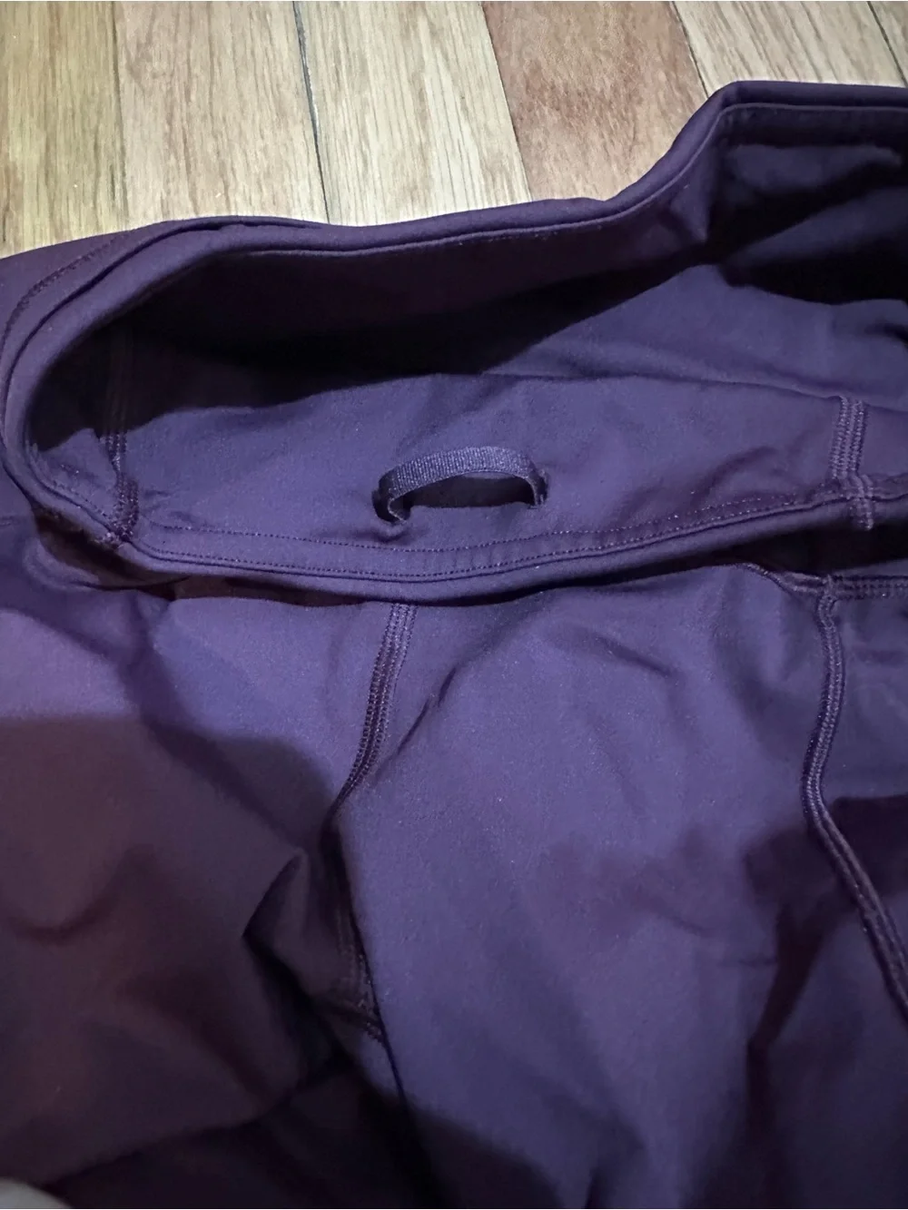 Lululemon Fast And Free Crop Leggings Black Cherry Maroon Activewear 4